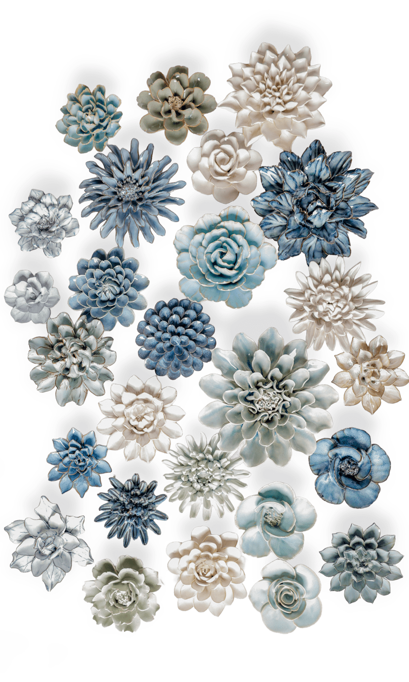 Hampton - 26 Piece Curated Set - Chive Ceramics Studio - Ceramic Flower Sets - Chive Ceramics Studio