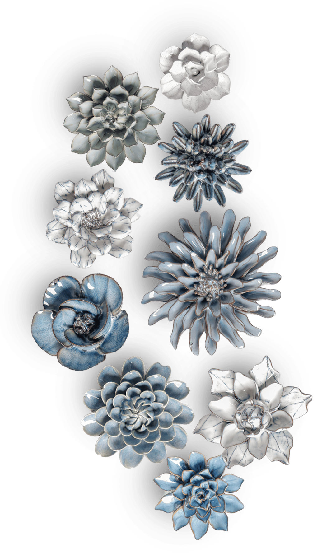 Newport - 9 Piece Curated Set - Chive Ceramics Studio - Ceramic Flower Sets - Chive Ceramics Studio