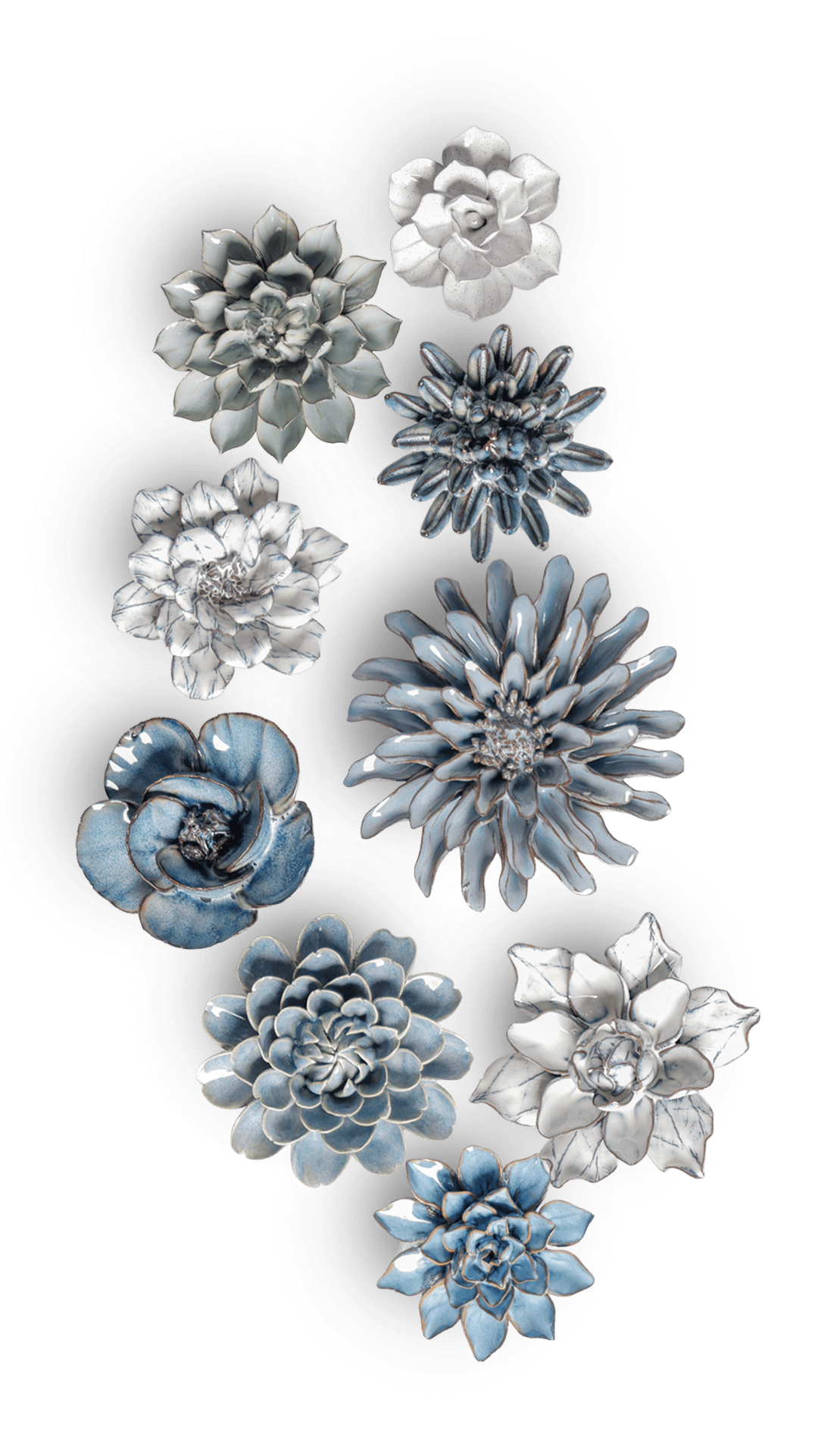 Newport - 9 Piece Curated Set - Chive Ceramics Studio - Ceramic Flower Sets - Chive Ceramics Studio