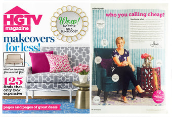 HGTV Magazine editorial featuring Chive Studio — January 2015