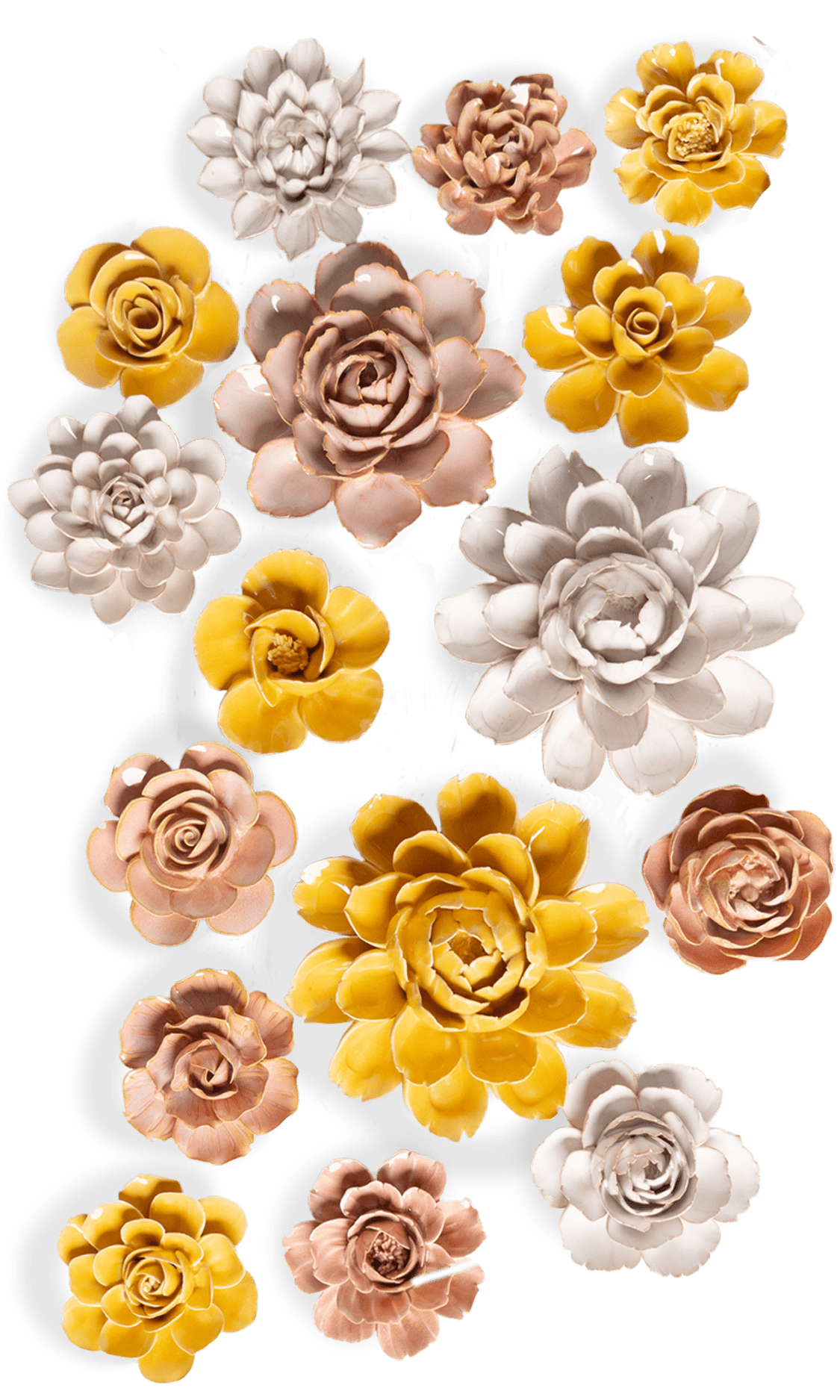 Marseille - 16 Piece Curated Set - Chive Ceramics Studio - Ceramic Flower Sets - Chive Ceramics Studio