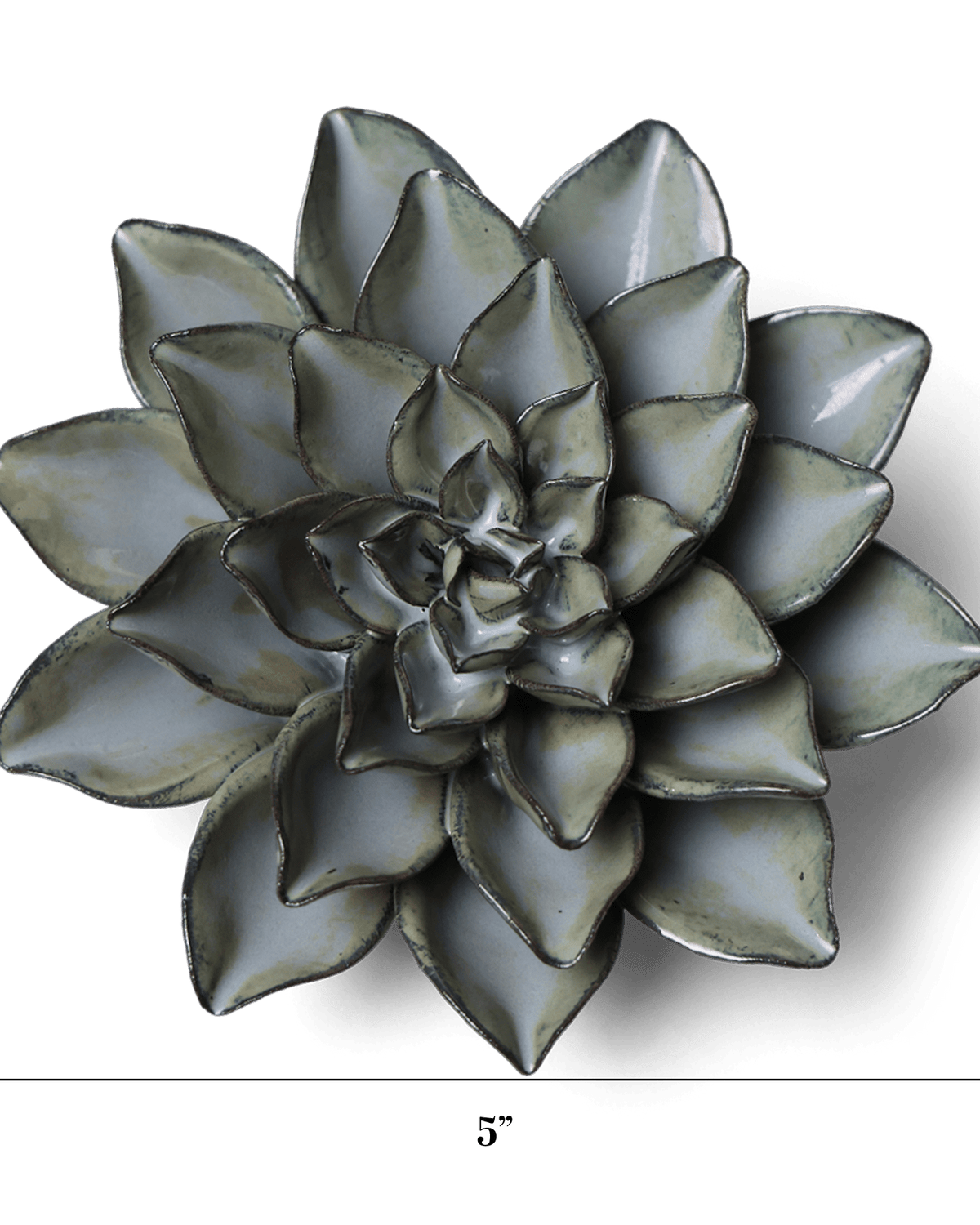 Grey Goyet Azalea ceramic wall flower — Japan collection — designed in Toronto by Chive Studio
