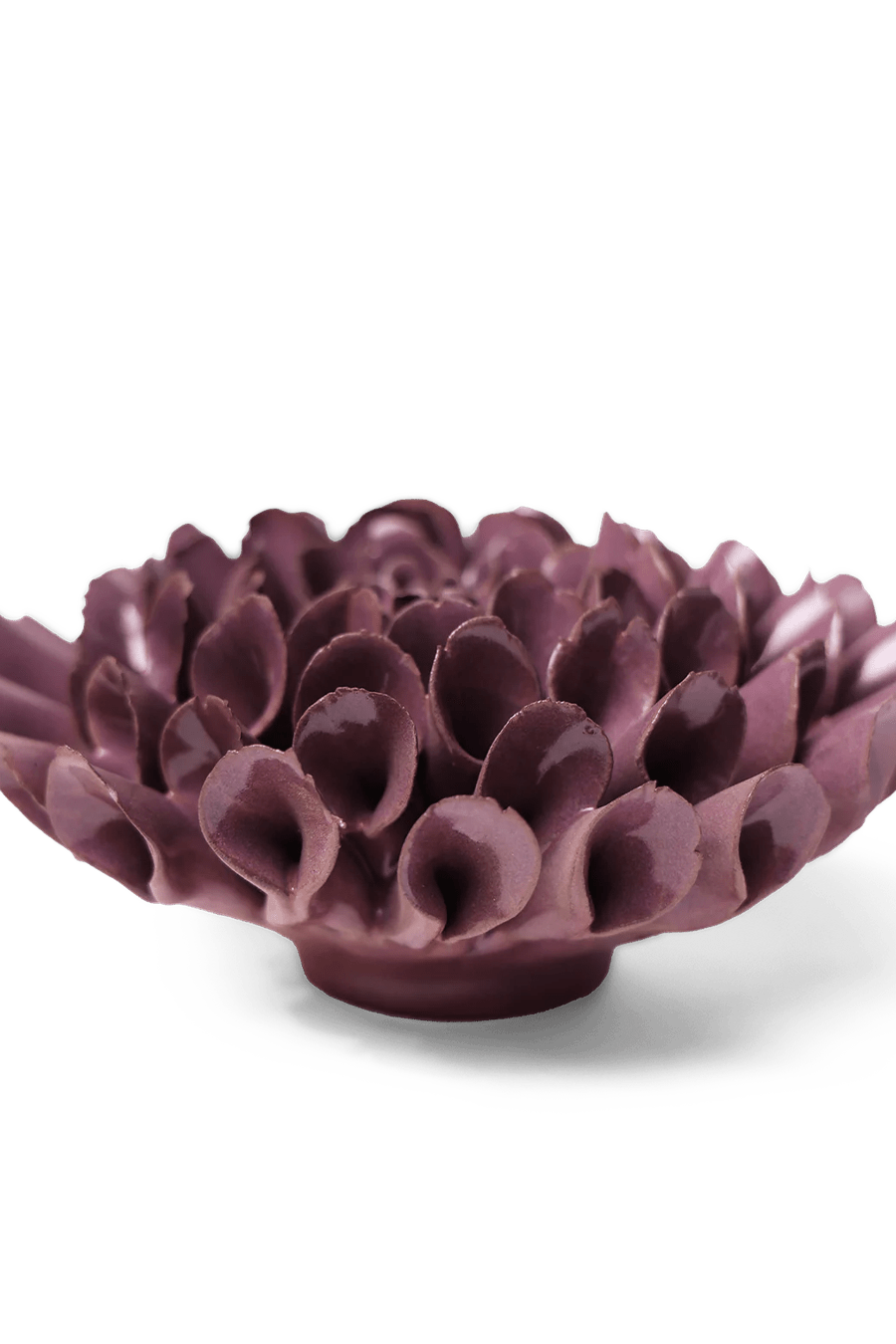 JA02 Violet Blue Cornel Dahlia - Chive Ceramics Studio - Ceramic Flowers - Chive Ceramics Studio