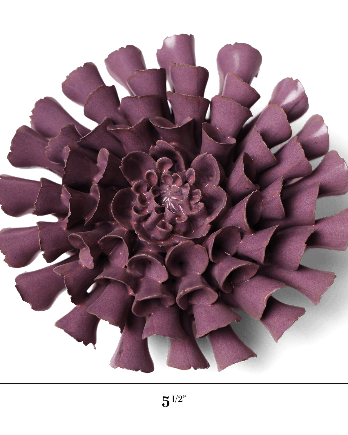 Violet Blue Dahlia ceramic wall flower — Japan collection — designed in Toronto by Chive Studio