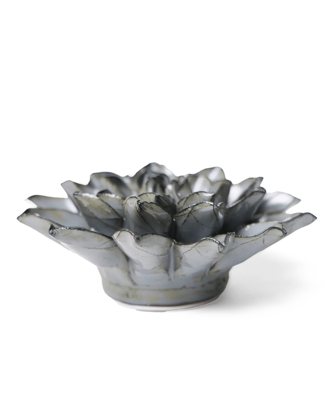 Green Monch Aster ceramic wall flower — Japan collection — designed in Toronto by Chive Studio