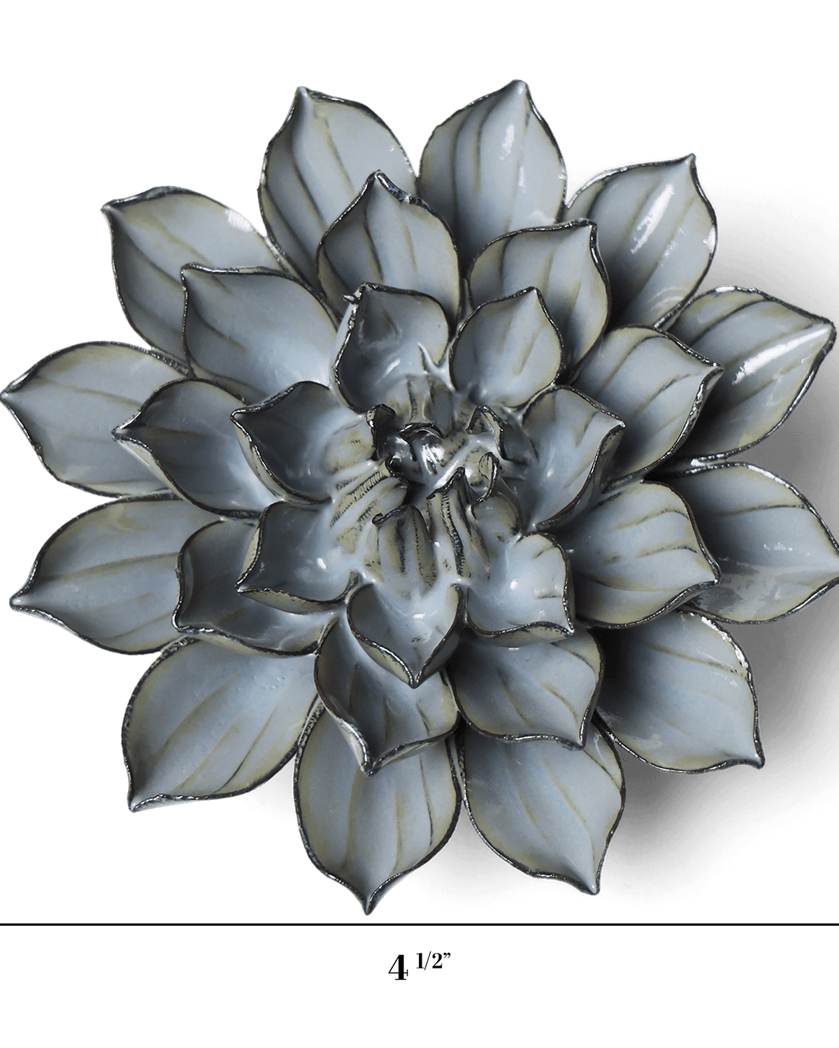 Green Monch Aster ceramic wall flower — Japan collection — designed in Toronto by Chive Studio