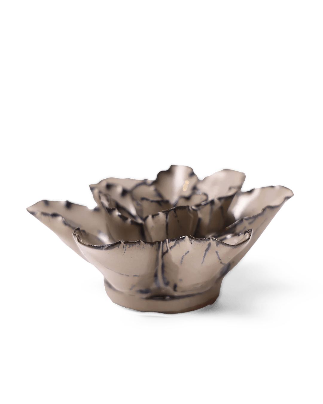 Latte Empress Lotus ceramic wall flower — Japan collection — designed in Toronto by Chive Studio