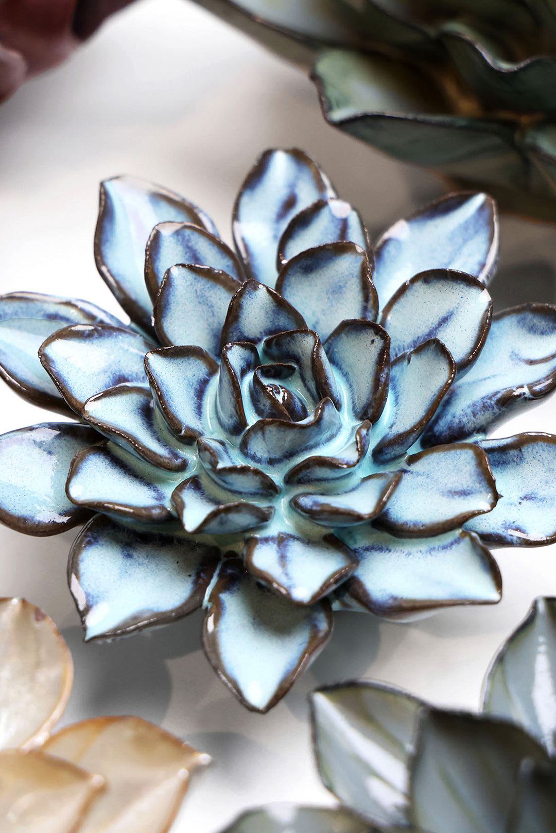 Seasonal Blue Alpine Aster - Chive Ceramics Studio - Ceramic Flowers - Chive Ceramics Studio