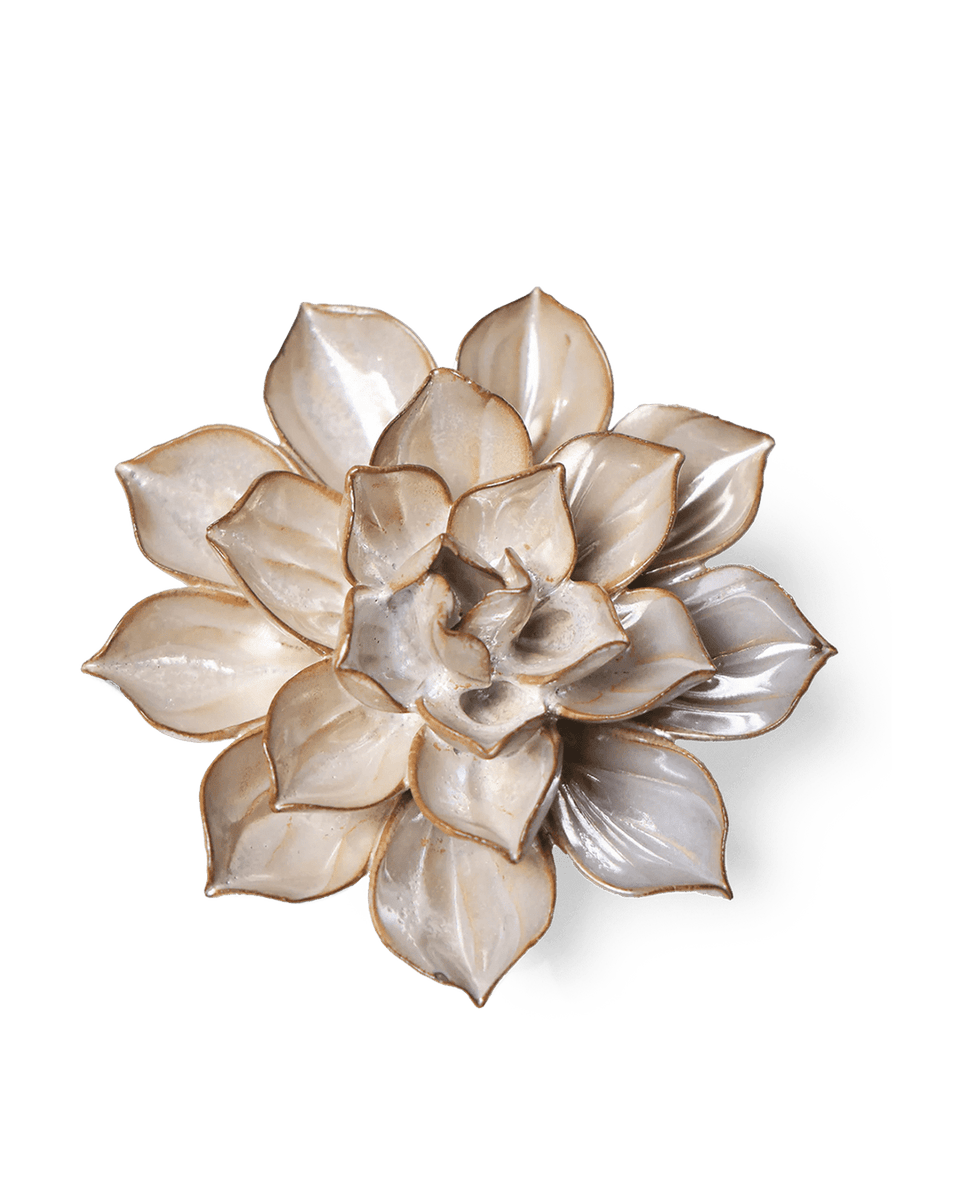 工芸品 Flower base marble color Wall Decoration Ceramic Flower Art Pearl Handcrafted Décor