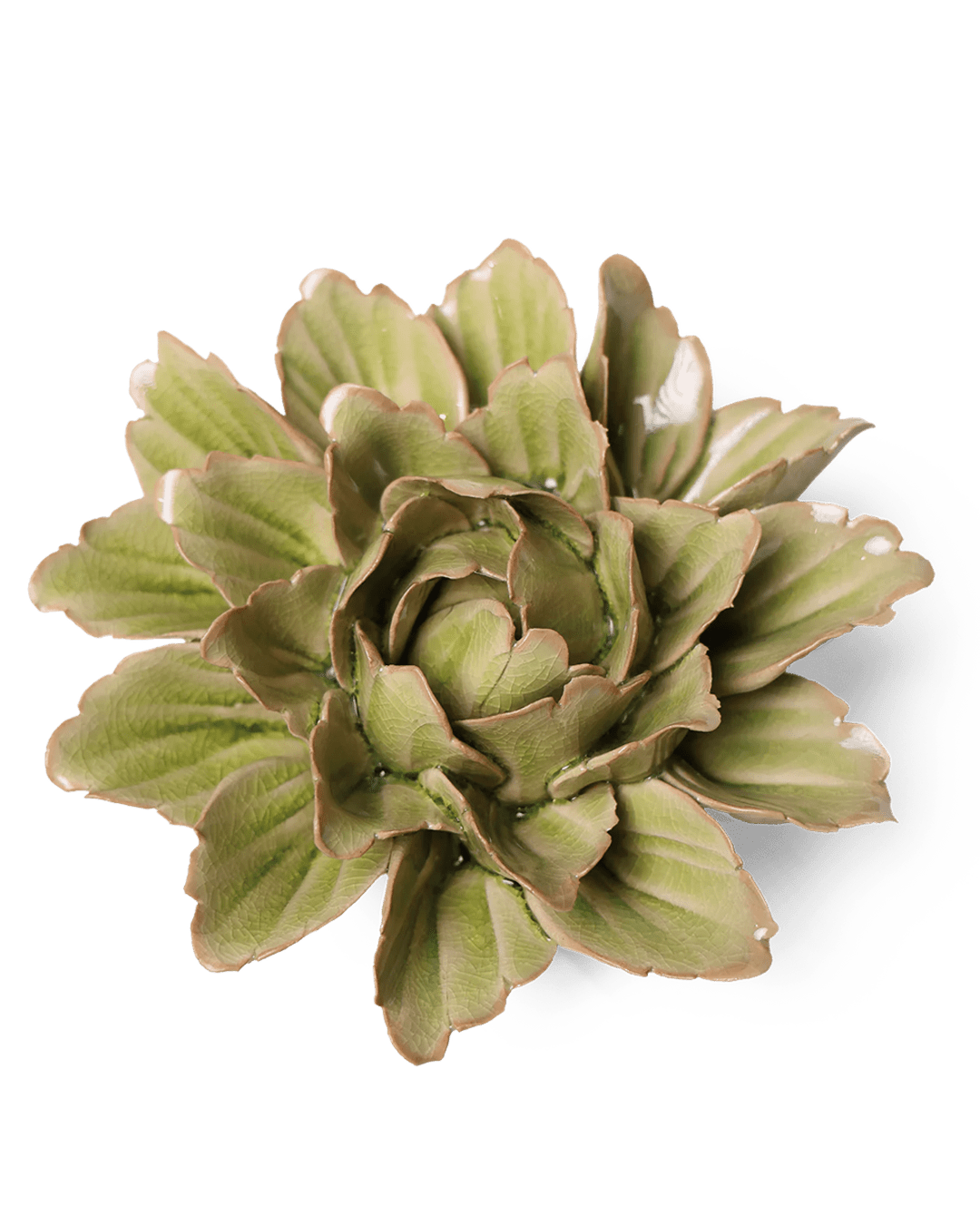 JA11 Peridot Sorbet Peony - Chive Ceramics Studio - Ceramic Flowers - Chive Ceramics Studio