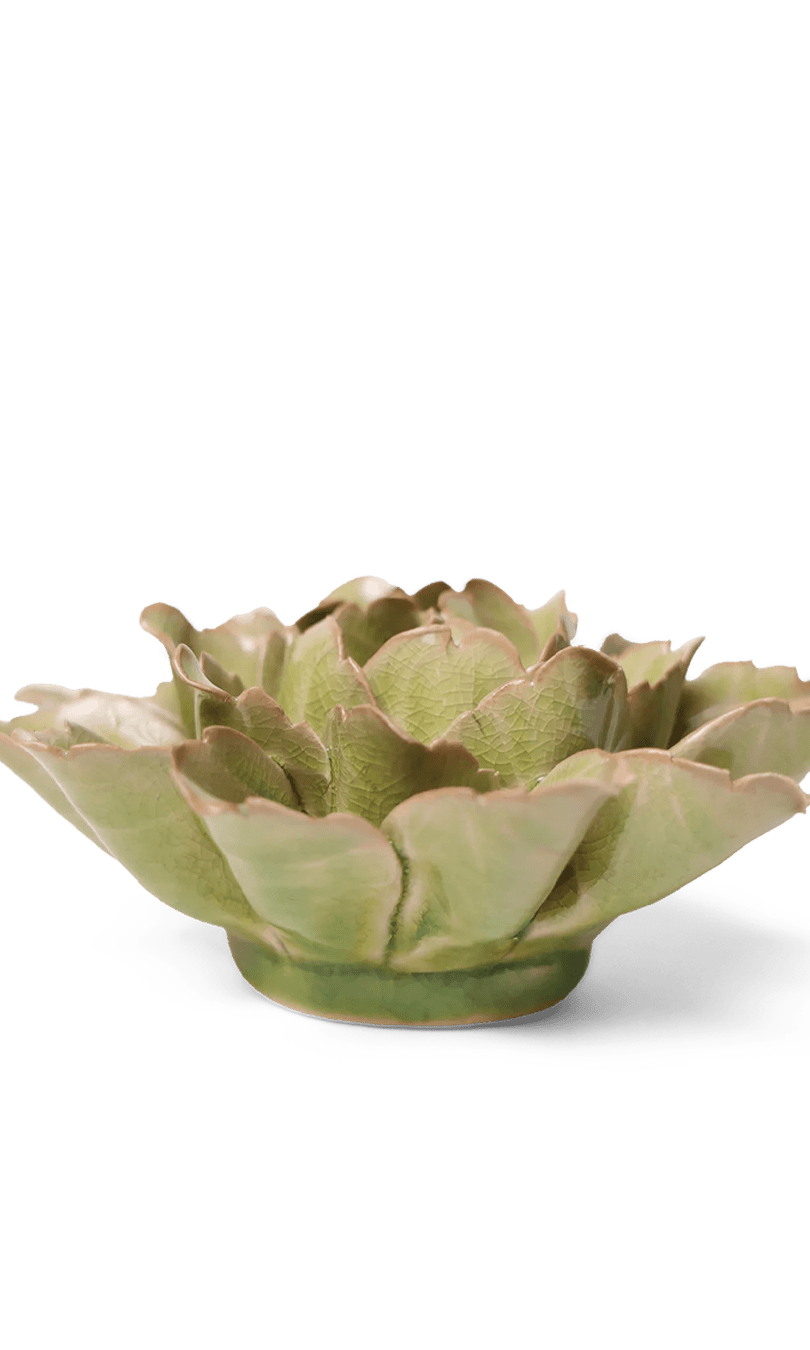Peridot Sorbet Peony ceramic wall flower — Japan collection — designed in Toronto by Chive Studio