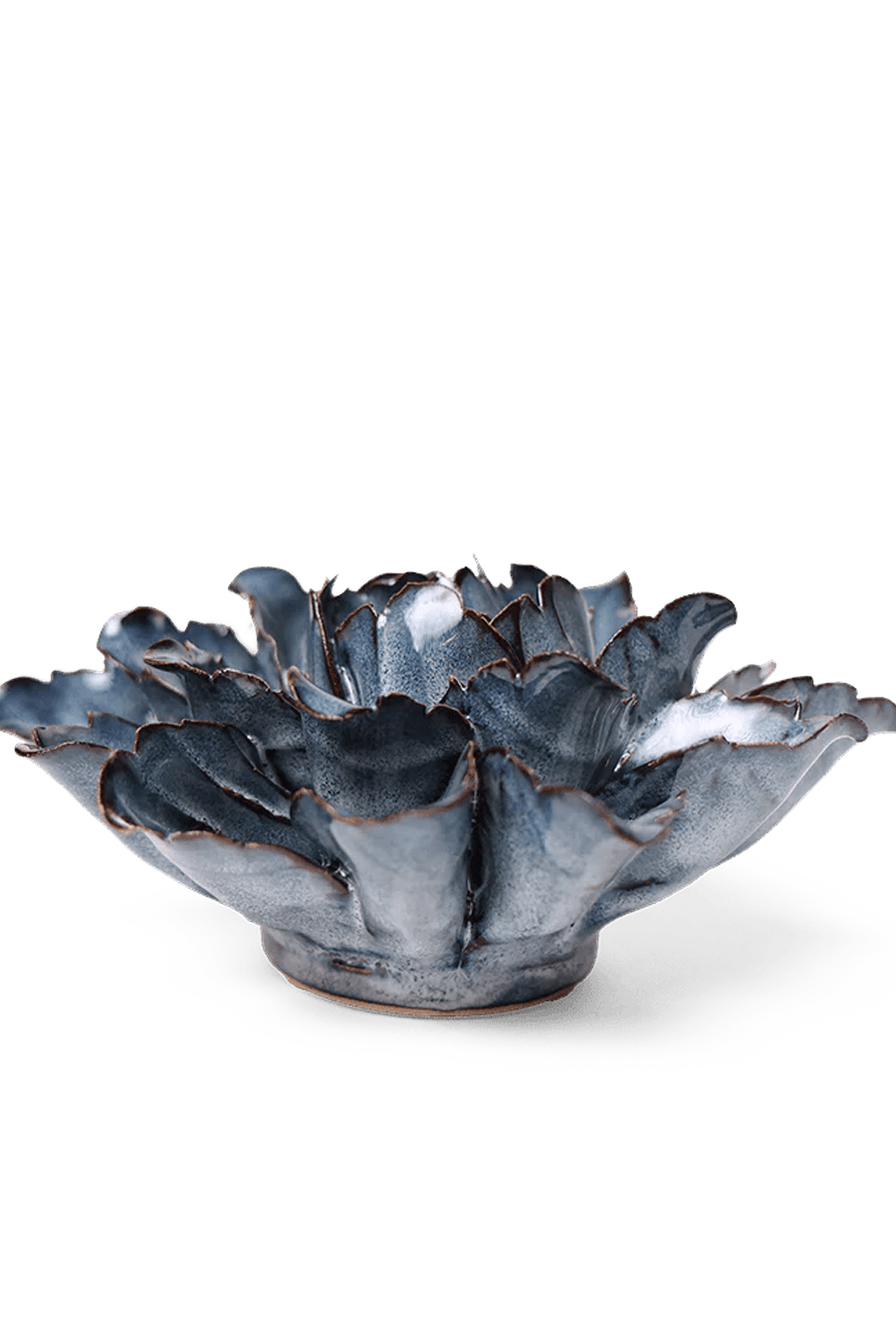 JA12 Navy Sorbet Peony - Chive Ceramics Studio - Ceramic Flowers - Chive Ceramics Studio