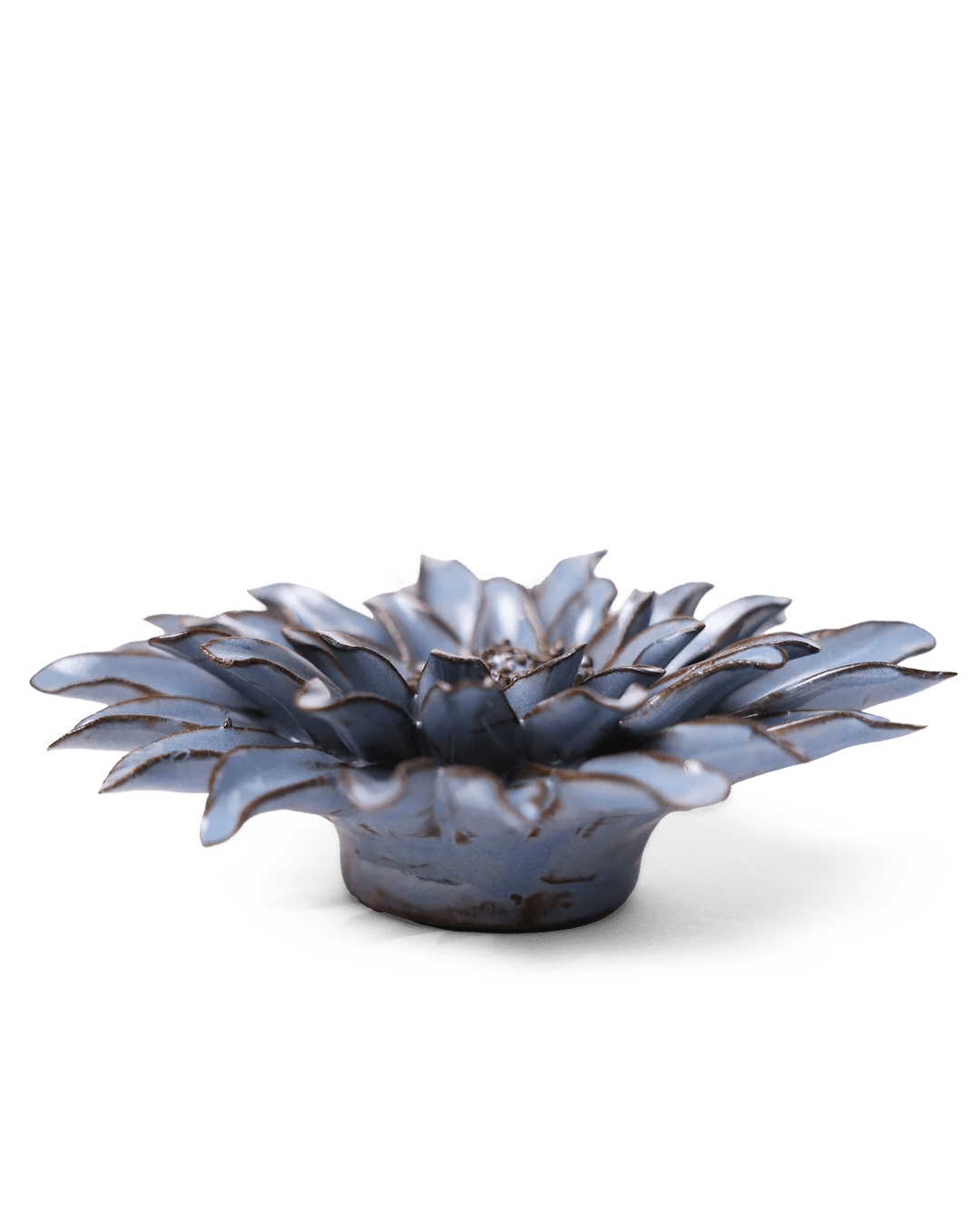 JA14 Blue Grey Gerbera Daisy - Chive Ceramics Studio - Ceramic Flowers - Chive Ceramics Studio