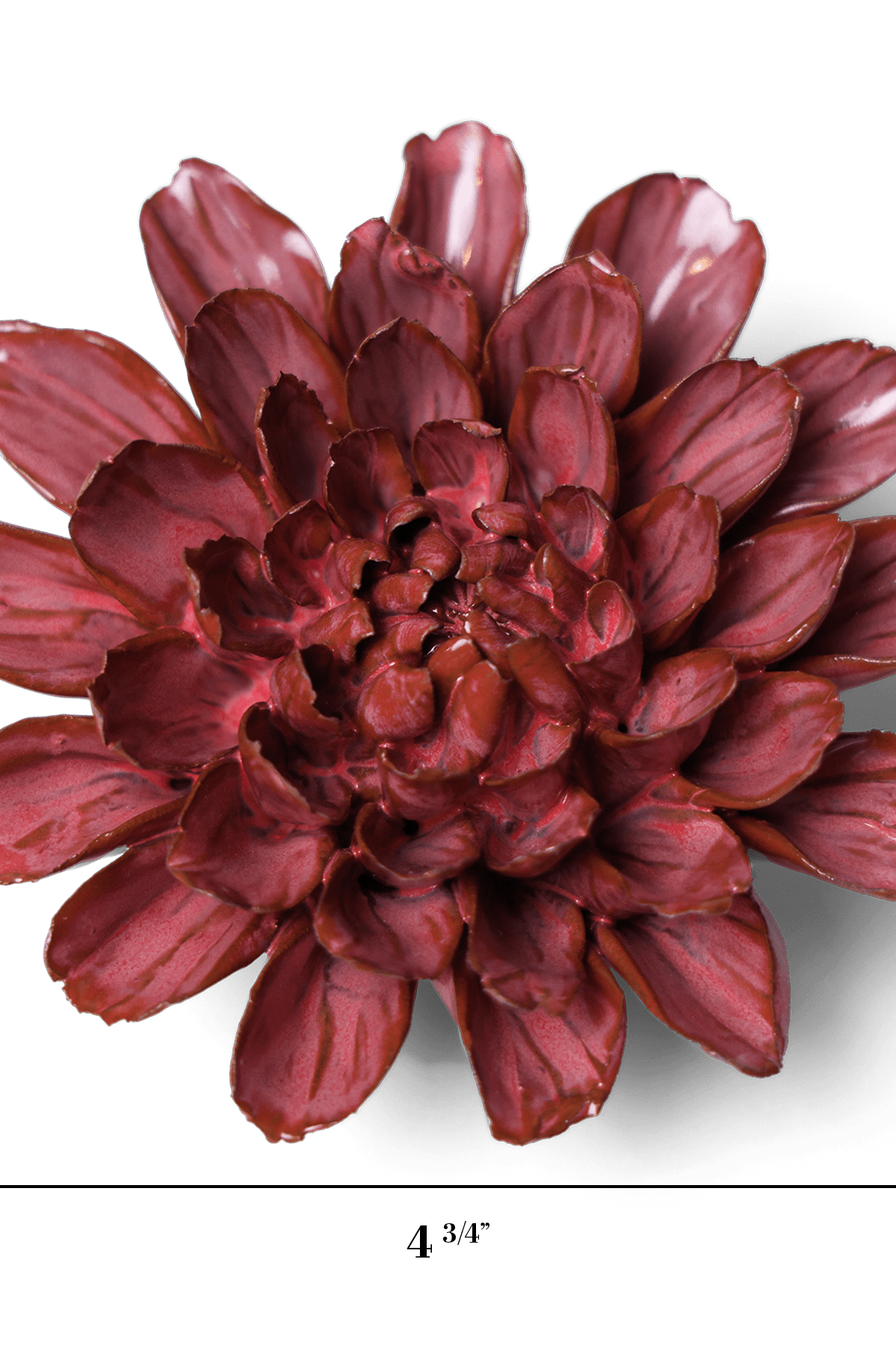 Blush Pink Star Dahlia ceramic wall flower — Japan collection — designed in Toronto by Chive Studio