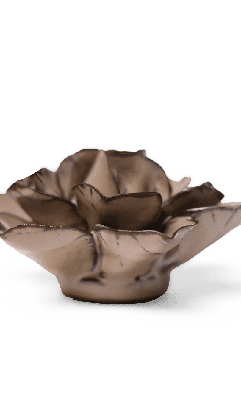 Latte Daffodil ceramic wall flower — Japan collection — designed in Toronto by Chive Studio