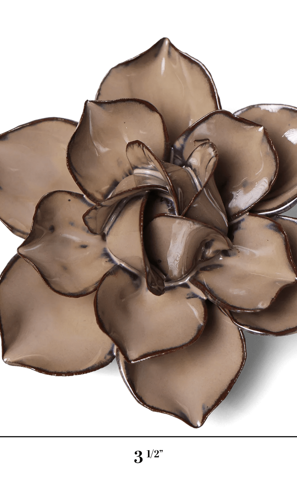 Latte Daffodil ceramic wall flower — Japan collection — designed in Toronto by Chive Studio