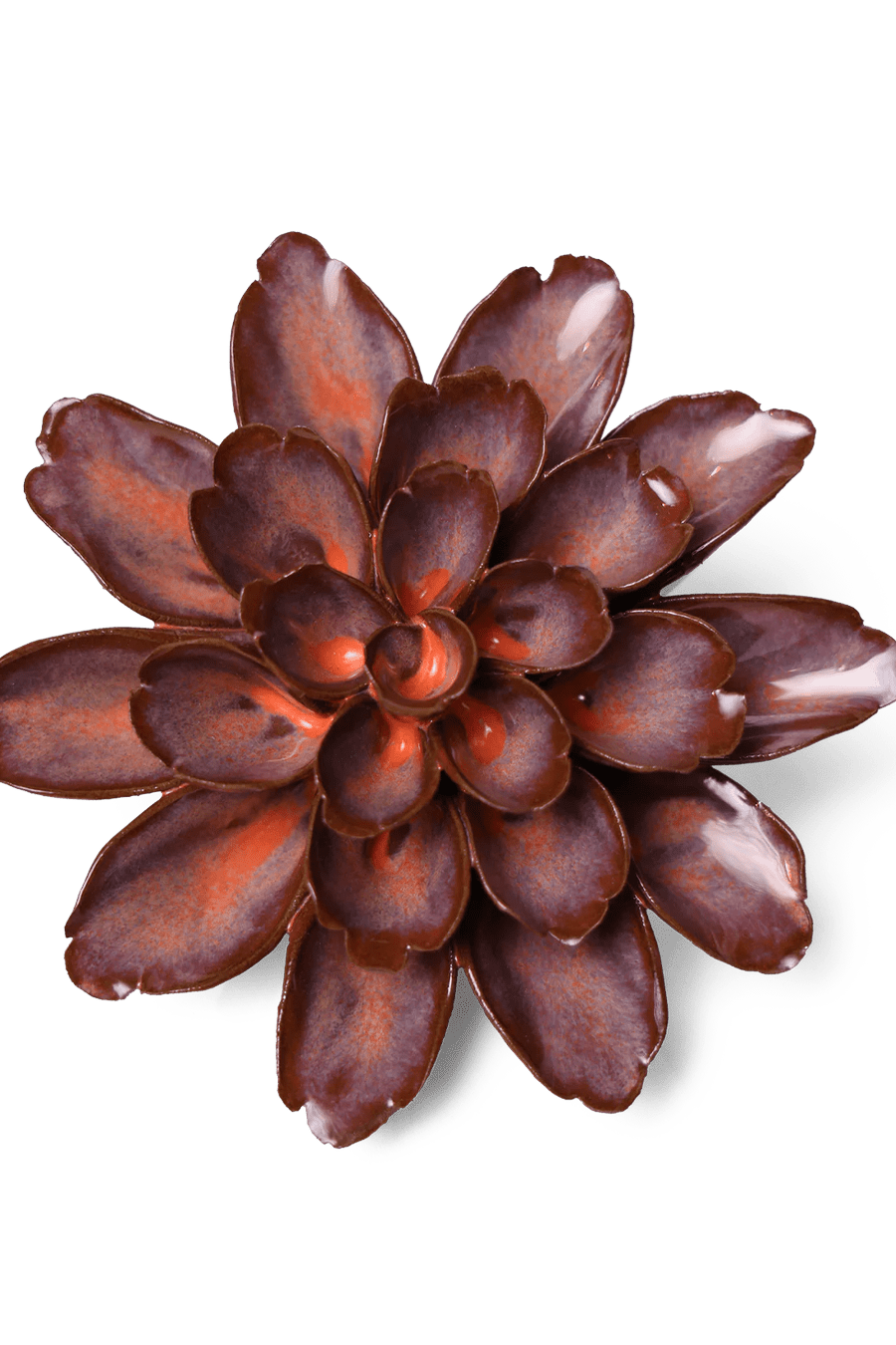 JA19 Peach Mocha Cornflower - Chive Ceramics Studio - Ceramic Flowers - Chive Ceramics Studio