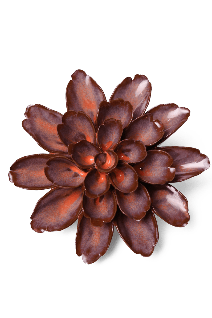 Peach Mocha Cornflower - Chive Ceramics Studio - Ceramic Flowers - Chive Ceramics Studio