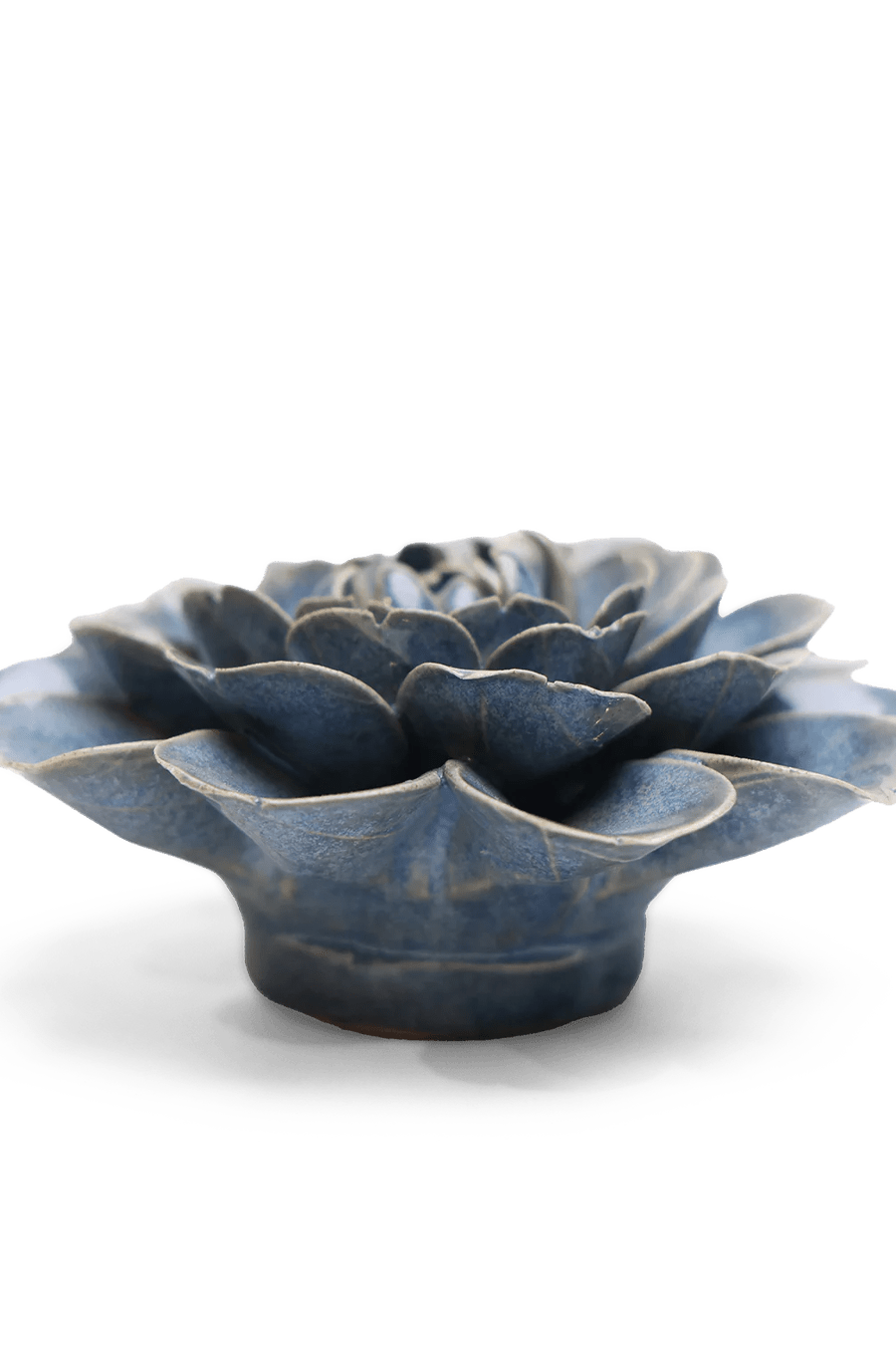 JA21 Fancy Blue Fiesta Marigold - Chive Ceramics Studio - Ceramic Flowers - Chive Ceramics Studio