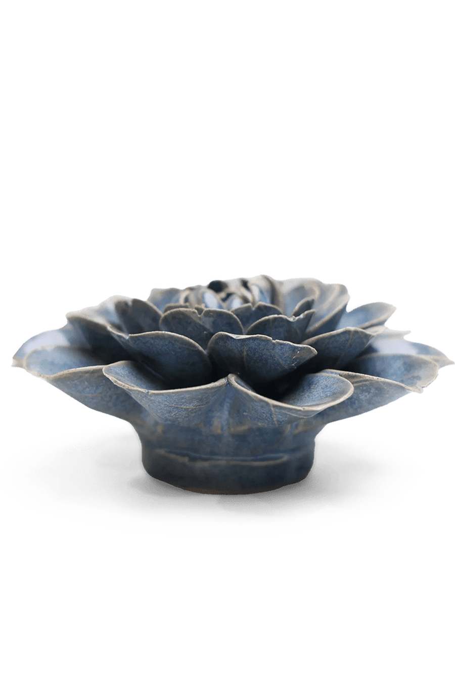 Fancy Blue Fiesta Marigold - Chive Ceramics Studio - Ceramic Flowers - Chive Ceramics Studio