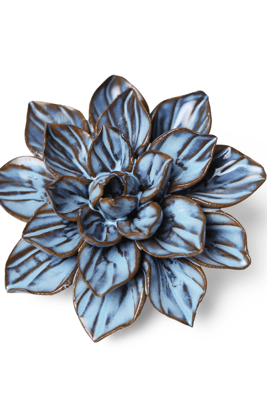 JA23 Seasonal Blue Frikartii Aster - Chive Ceramics Studio - Ceramic Flowers - Chive Ceramics Studio