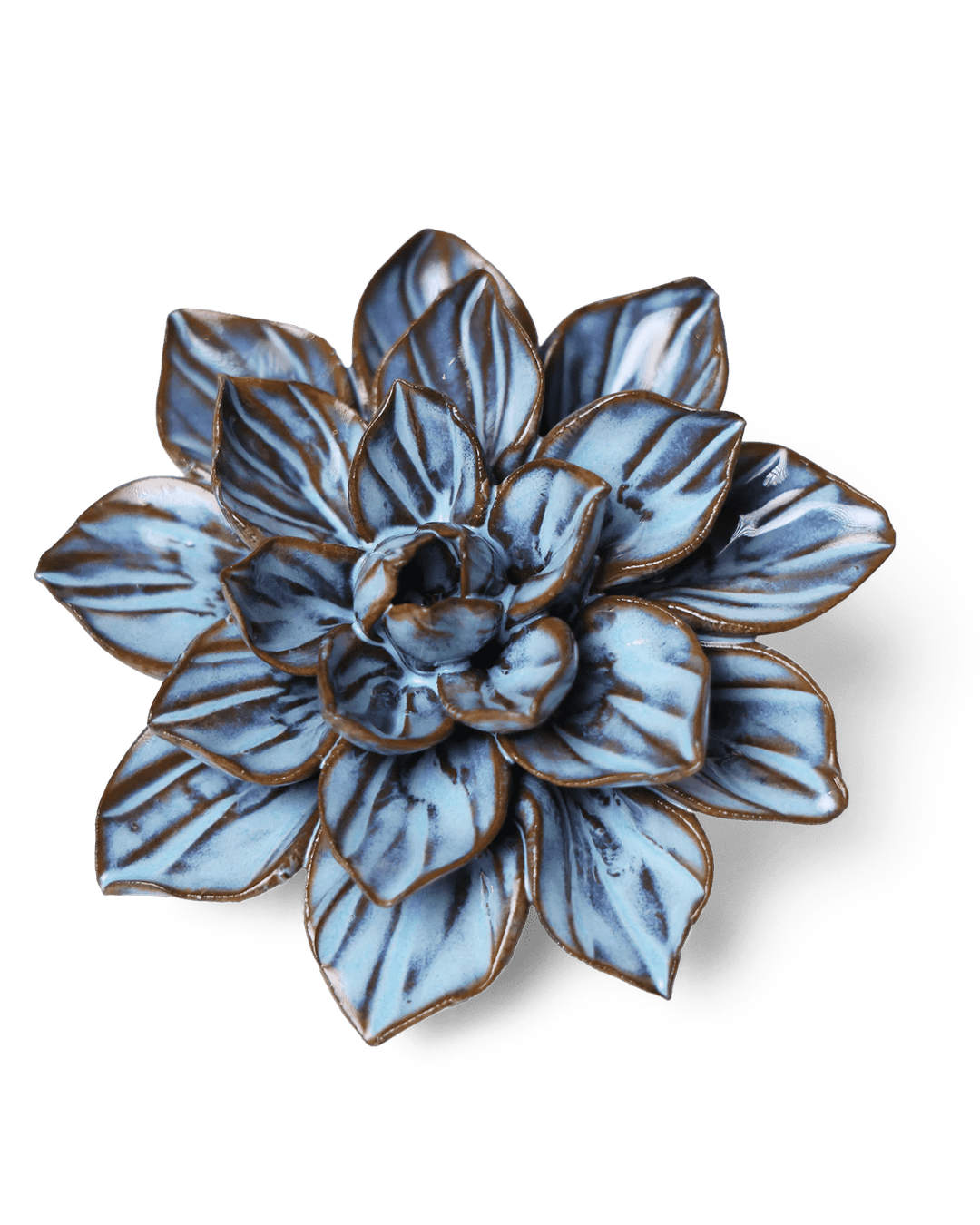 JA23 Seasonal Blue Frikartii Aster - Chive Ceramics Studio - Ceramic Flowers - Chive Ceramics Studio