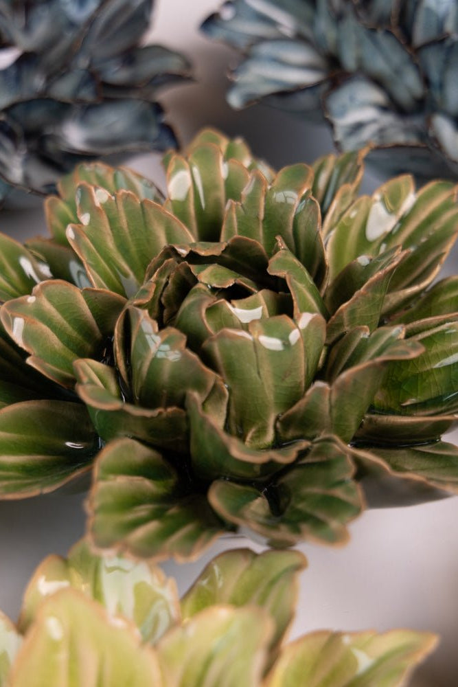 JA26 Avocado Green Sorbet Peony - Chive Ceramics Studio - Ceramic Flowers - Chive Ceramics Studio