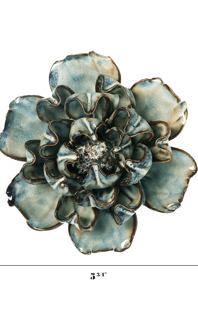 Lisianthus ceramic wall flower — Japan collection - Chive Ceramics Studio