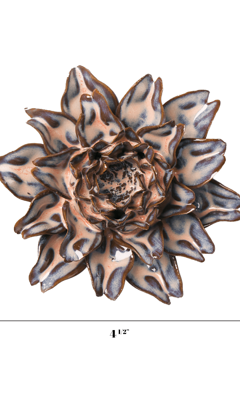 Protea ceramic wall flower — Japan collection — Chive Ceramics Studio