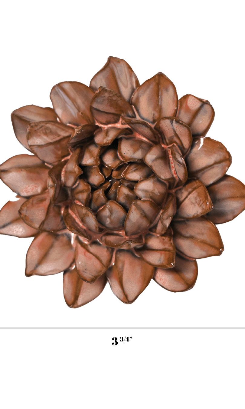 Protea ceramic wall flower — Japan collection — Chive Ceramics Studio