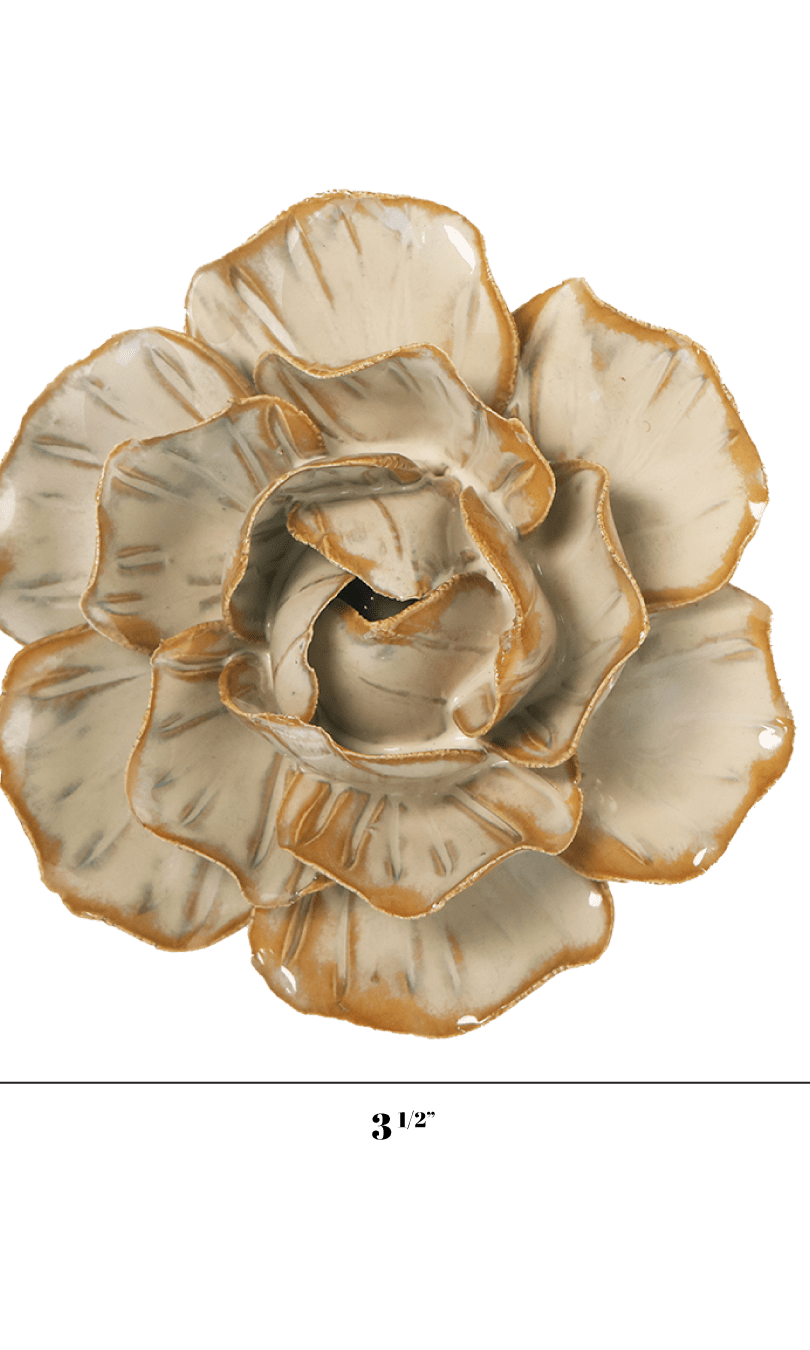 Carnation ceramic wall flower — Japan collection - Chive Ceramics Studio