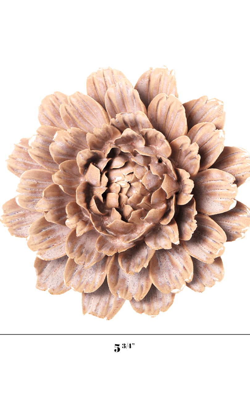 Marigold ceramic wall flower — Japan collection - Chive Ceramics Studio