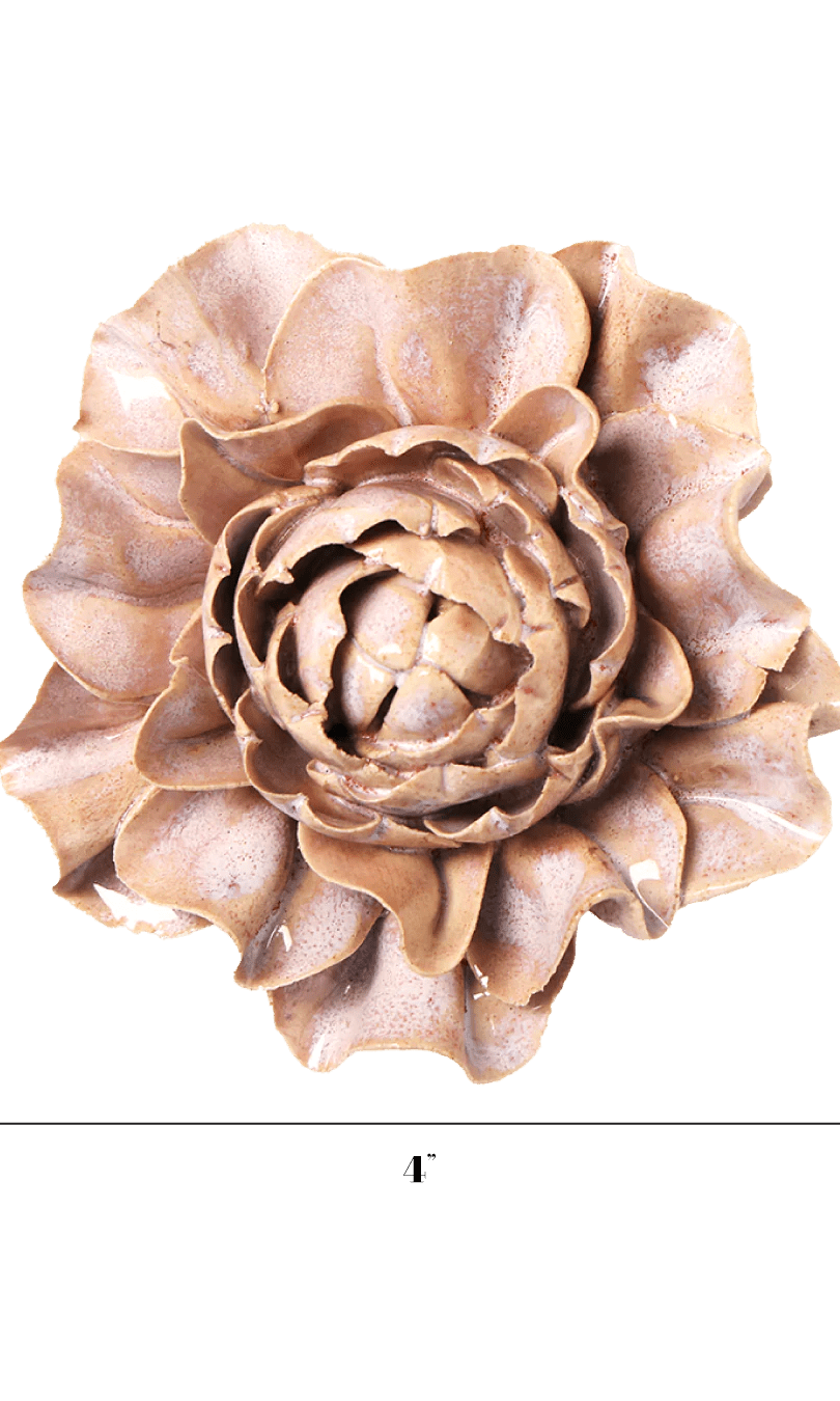 Hibiscus ceramic wall flower — Japan collection - Chive Ceramics Studio