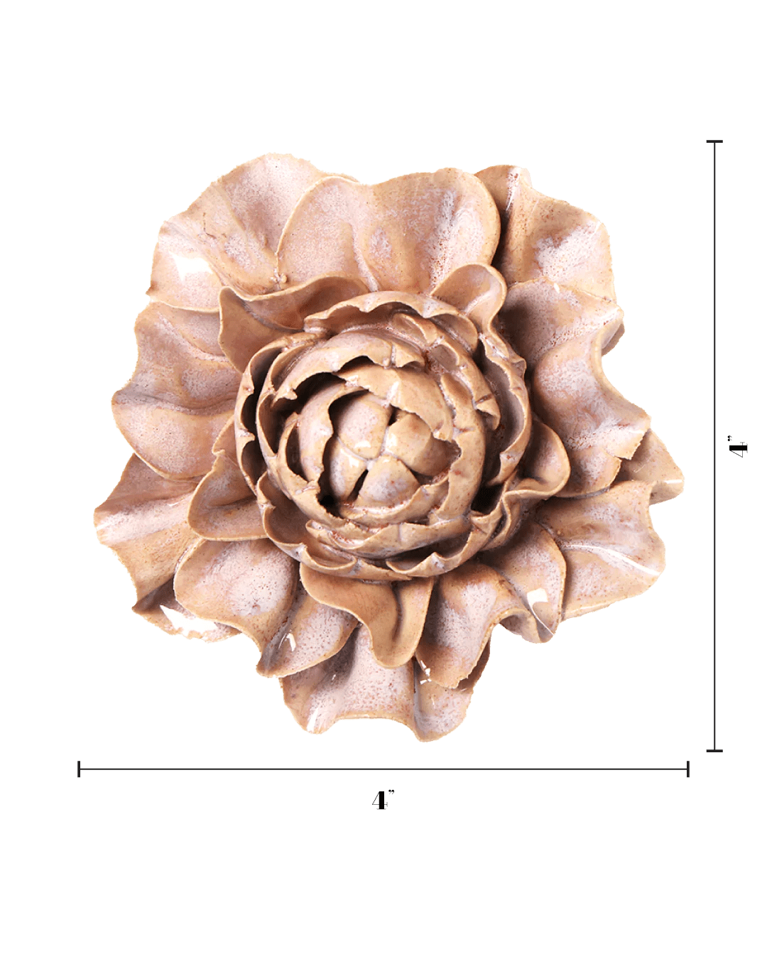 Hibiscus ceramic wall flower — Japan collection - Chive Ceramics Studio