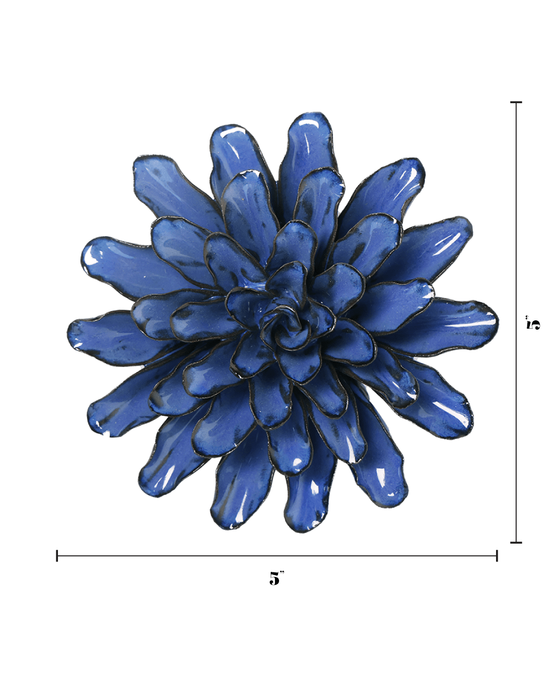 Cornflower ceramic wall flower — Japan collection - Chive Ceramics Studio