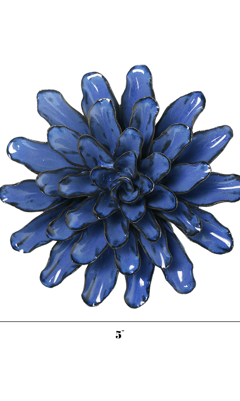 Cornflower ceramic wall flower — Japan collection - Chive Ceramics Studio