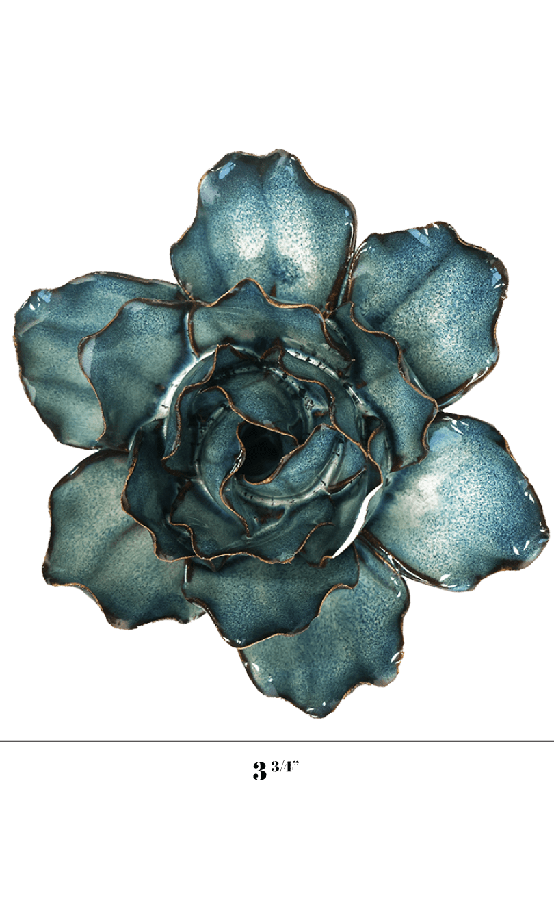 Lily ceramic wall flower — Japan collection - Chive Ceramics Studio