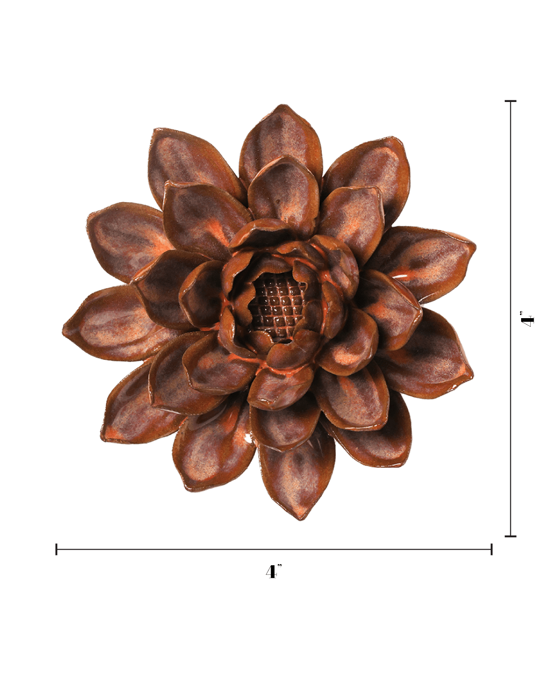 Sunflower ceramic wall flower — Japan collection - Chive Ceramics Studio