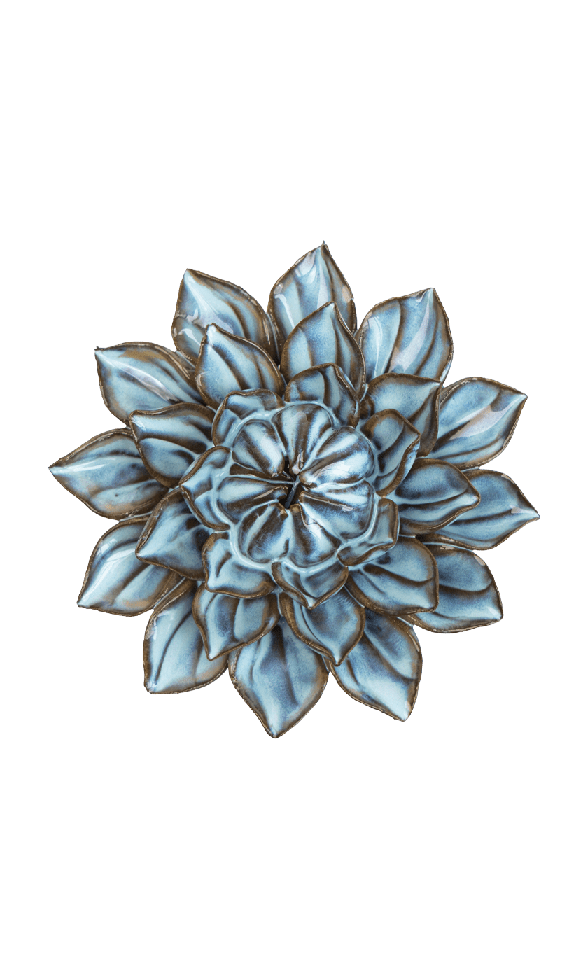 Aster ceramic wall flower - Japan collection - Chive Ceramics Studio