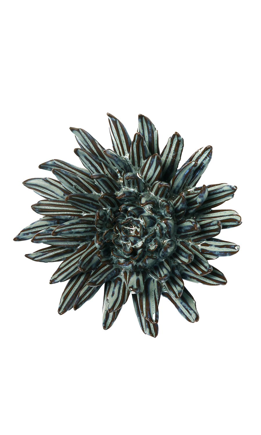 Blue Mum ceramic wall flower - Japan collection - Chive Ceramics Studio