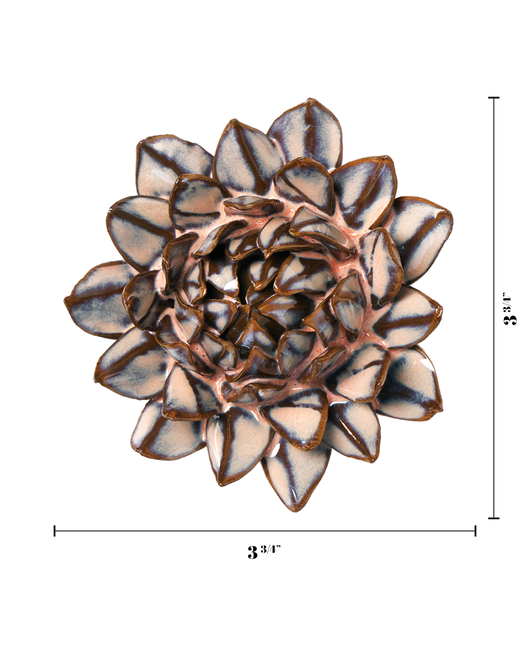 Blue Protea ceramic wall flower - Japan collection - Chive Ceramics Studio