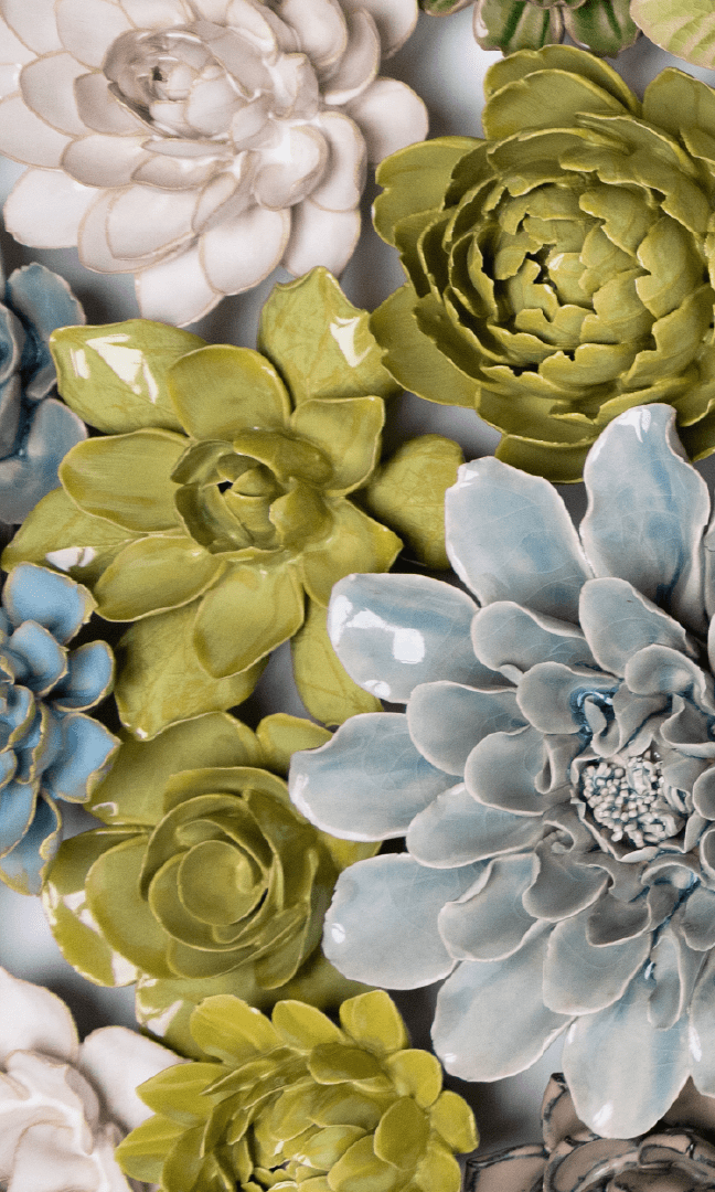 Sapporo - Ceramic Flower Curated Collection - Chive Ceramics Studio - Ceramic Flower Sets - Chive Ceramics Studio