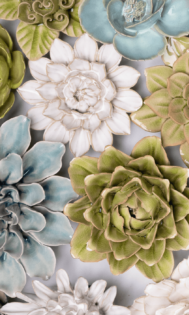 Kyoto - Ceramic Flower Curated Collection - Chive Ceramics Studio - Ceramic Flower Sets - Chive Ceramics Studio