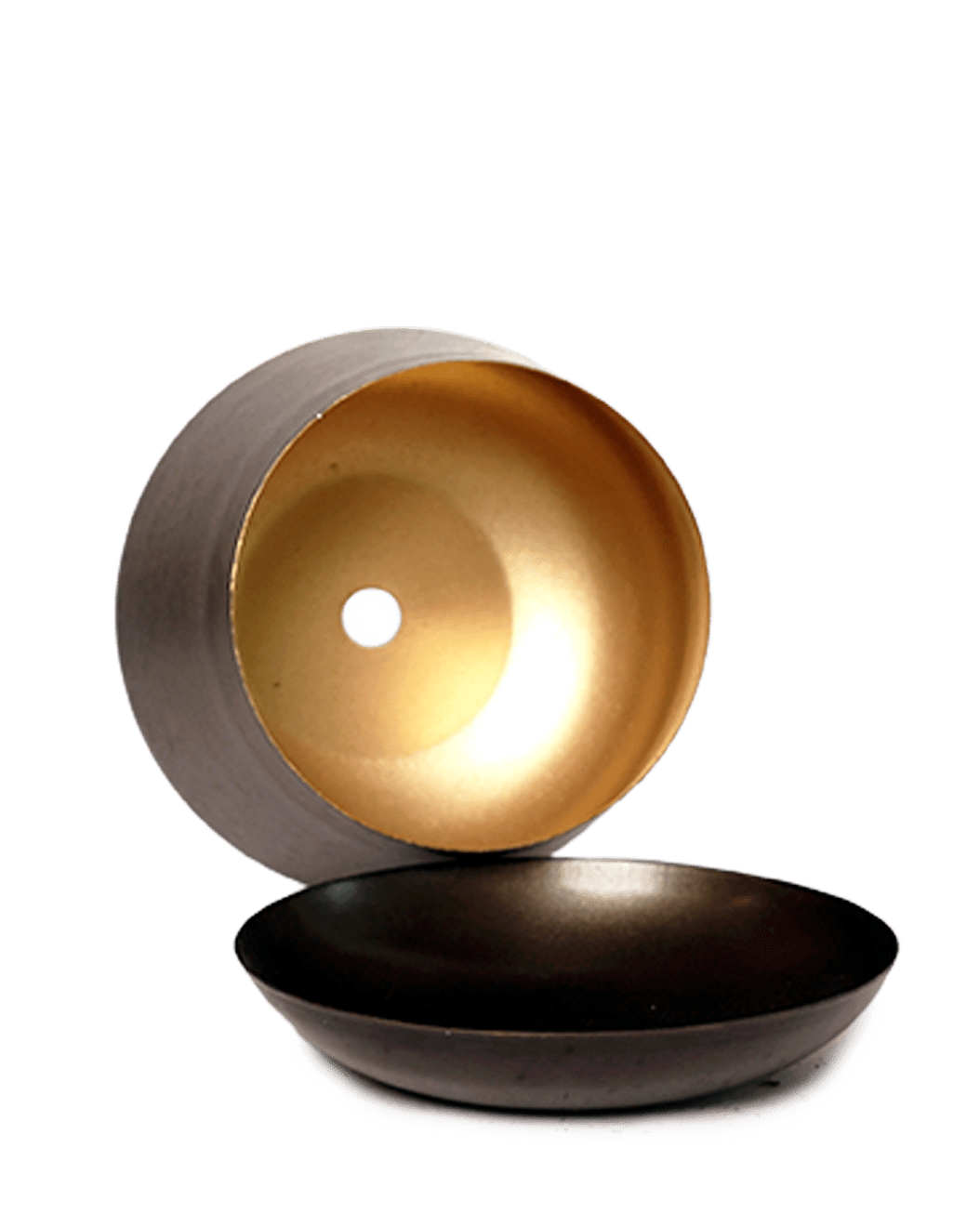 Joe Metal Pot With Drainage Hole | 3 & 5 inch - Chive Ceramics Studio - Pots - Chive Ceramics Studio