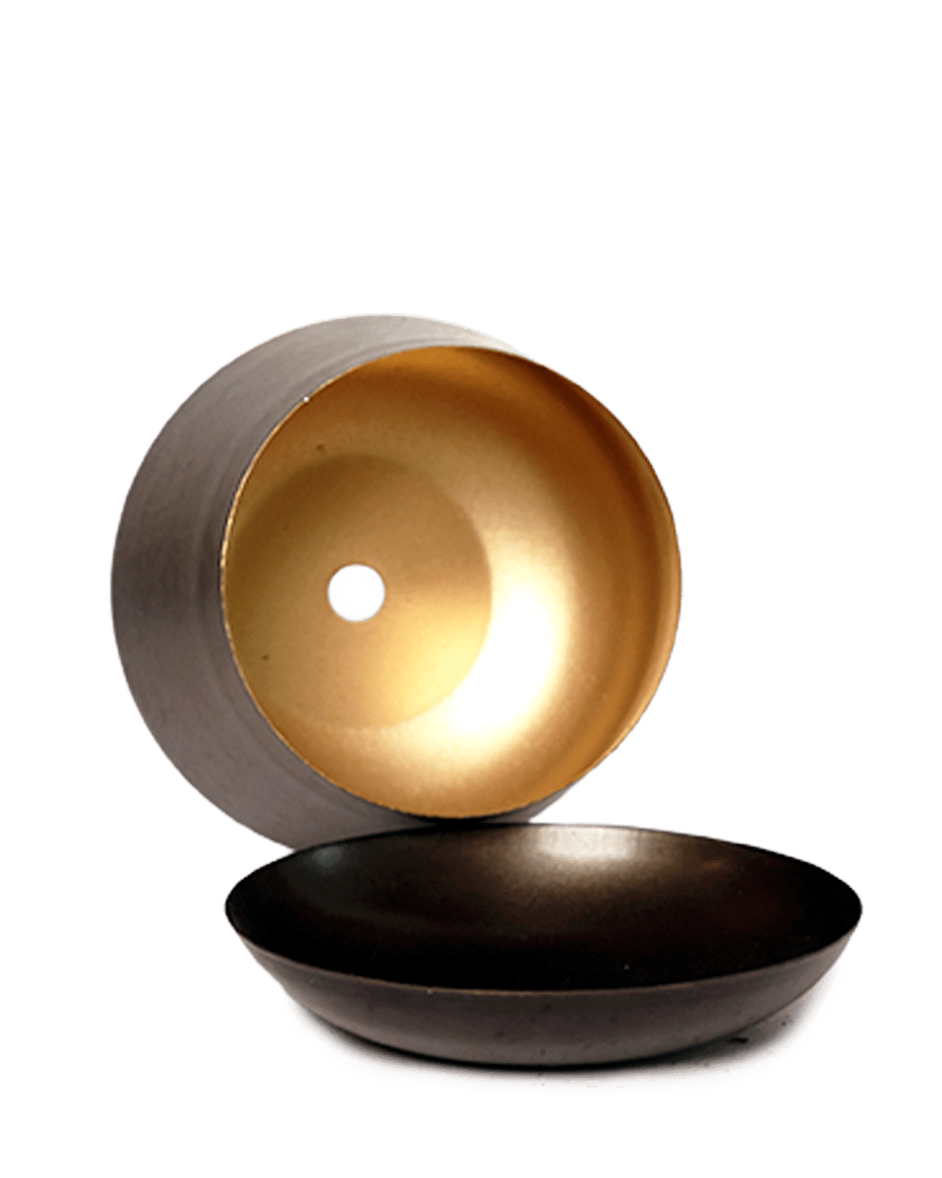 Joe Metal Pot With Drainage Hole | 3 & 5 inch - Chive Ceramics Studio - Pots - Chive Ceramics Studio