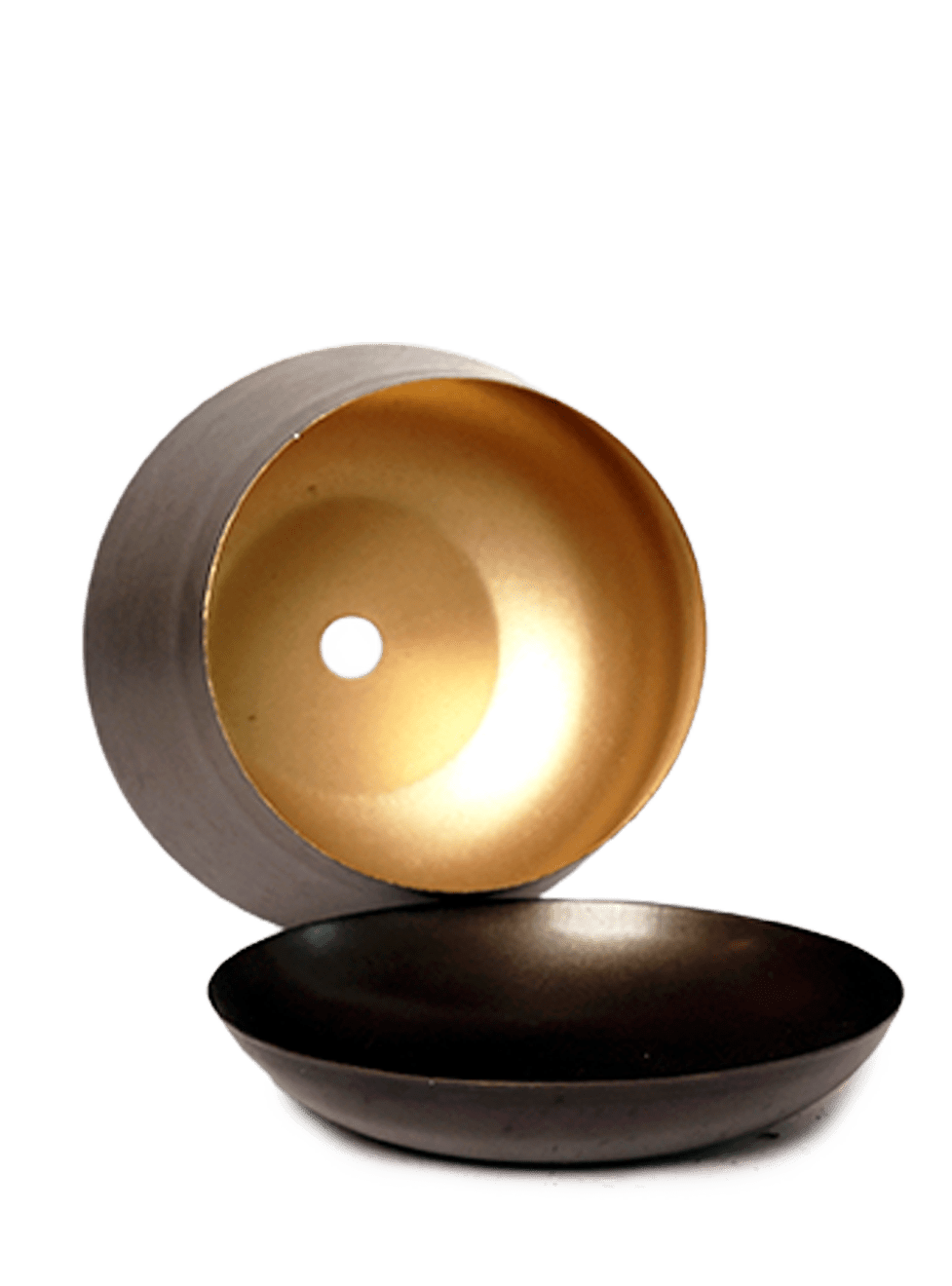 Joe Metal Pot With Drainage Hole | 3 & 5 inch - Chive Ceramics Studio - Pots - Chive Ceramics Studio