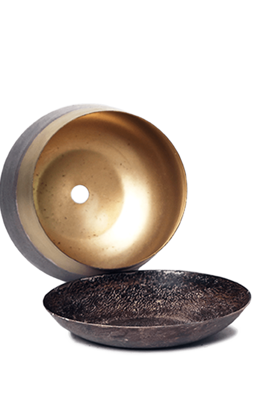 Joe Metal Pot With Drainage Hole | 3 & 5 inch - Chive Ceramics Studio - Pots - Chive Ceramics Studio