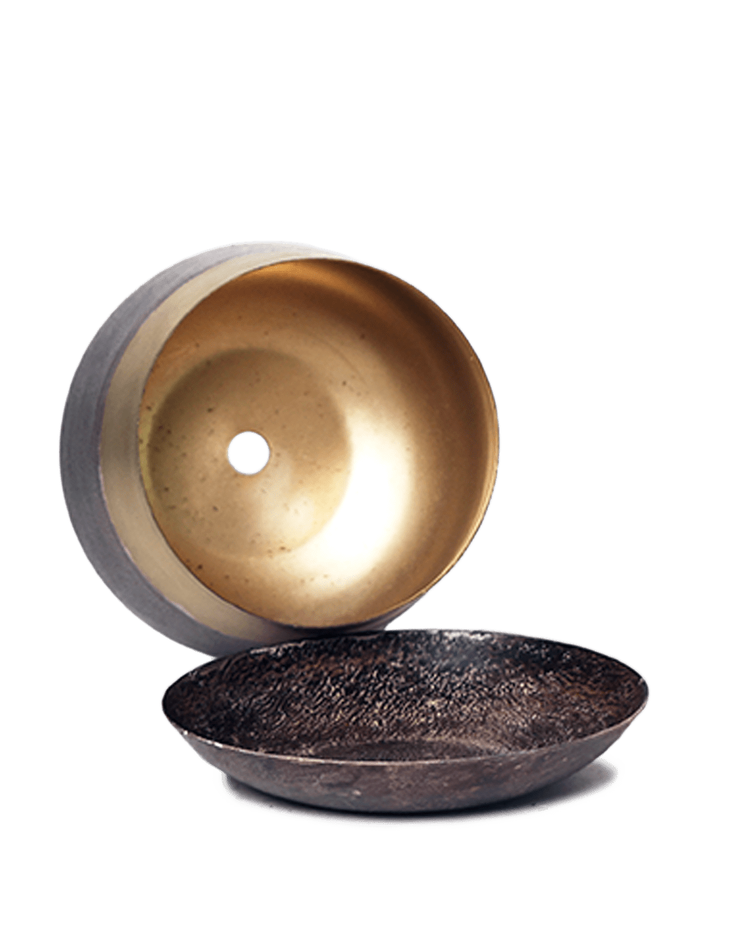 Joe Metal Pot With Drainage Hole | 3 & 5 inch - Chive Ceramics Studio - Pots - Chive Ceramics Studio