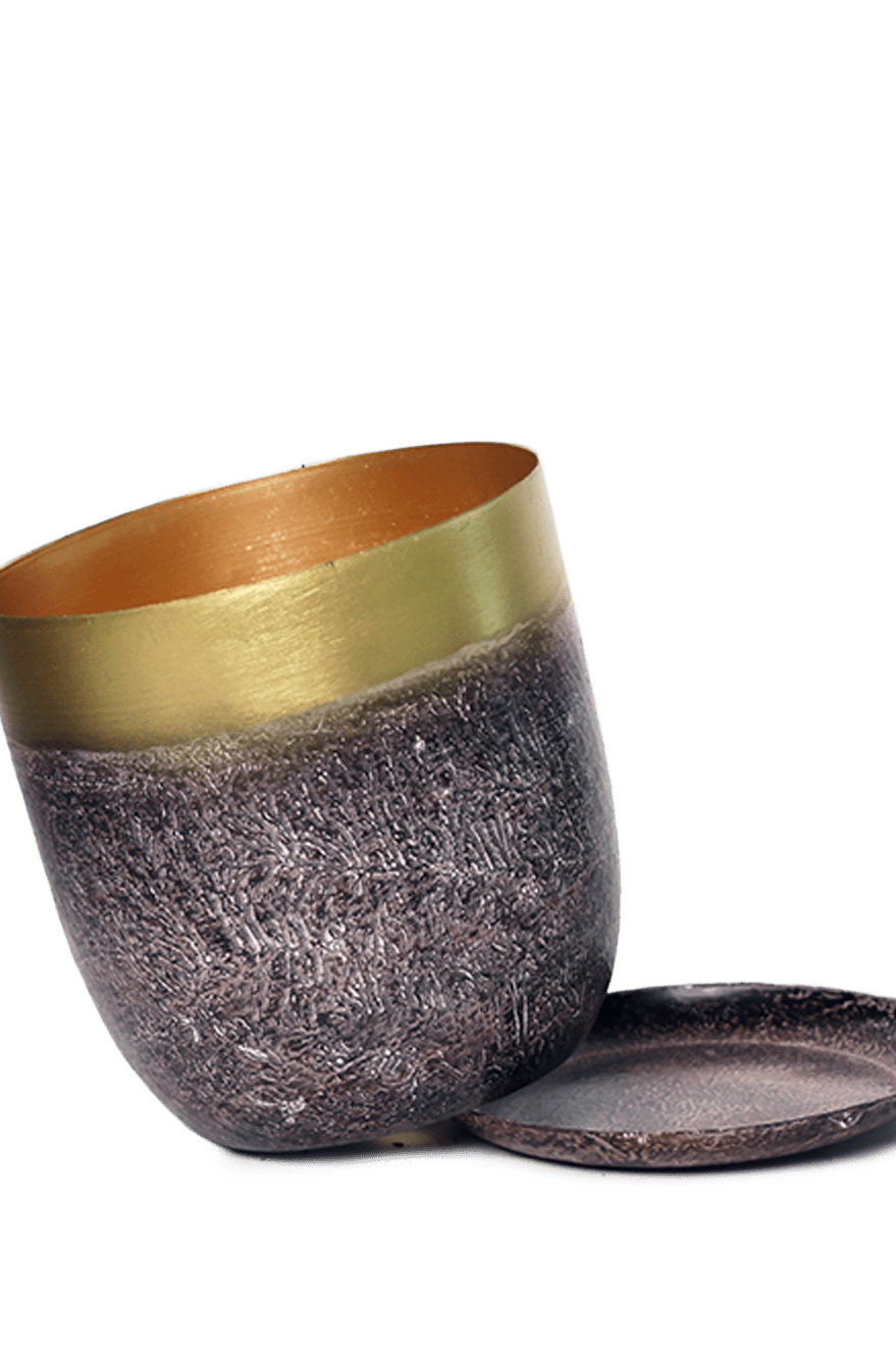 Joe Metal Pot With Drainage Hole | 3 & 5 inch - Chive Ceramics Studio - Pots - Chive Ceramics Studio