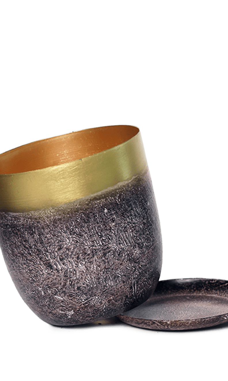 Joe Metal Pot With Drainage Hole | 3 & 5 inch - Chive Ceramics Studio - Pots - Chive Ceramics Studio